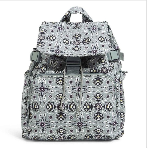Vera Bradley Handbags - New Vera Bradley Cotton Utility Backpack, Plaza Tile Retail $95